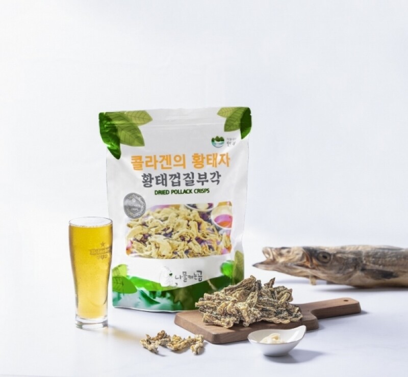 나물캐는곰 협동조합,곰푸드 황태껍질부각4종 부각1종 130g