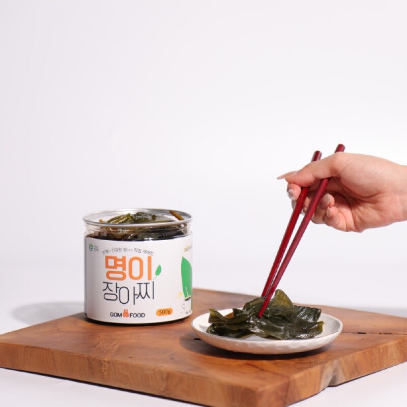 나물캐는곰 협동조합,곰푸드 장아찌 2종(명이장아찌,곰취장아찌) 500g