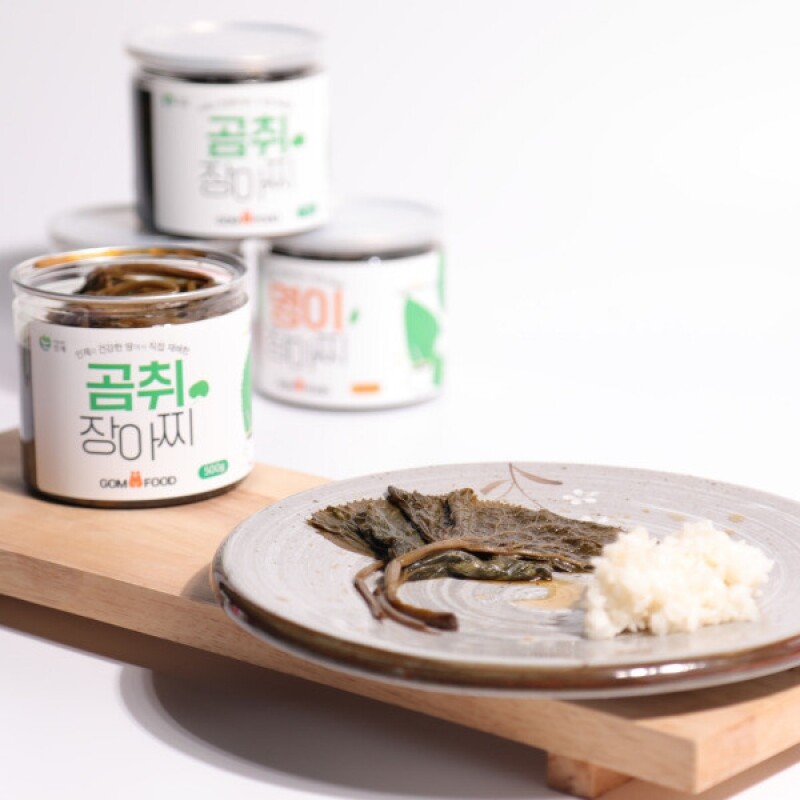 나물캐는곰 협동조합,곰푸드 장아찌 2종(명이장아찌,곰취장아찌) 500g